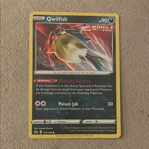 Qwilfish Pokemon card